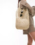 Фото #1 товара Topshop Jade crochet tote bag in neutral