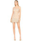 Фото #2 товара Women's Faux One Shoulder Fringe Cocktail Dress