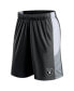 Фото #3 товара Men's Black Las Vegas Raiders Prep Colorblock Shorts