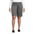 Фото #4 товара Plus Size School Uniform Plain Front Blend Chino Shorts