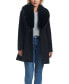Фото #7 товара Women's Double Breasted Drap Wool Blend Fitted Wrap Coat