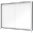 NOBO Premium Plus 18xA4 Sheets Magnetic White Surface Interior Display Case With Sliding Door