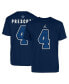 Фото #1 товара Men's Dak Prescott Navy Dallas Cowboys Name and Number T-shirt