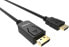 Фото #3 товара Vision TC 1MDPHDMI/BL - 1 m - DisplayPort - HDMI Type A (Standard) - Male - Male - Straight