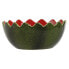 Чаш для Закусок Home ESPRIT Красный Зеленый Керамика Арбуз 15 x 15 x 6,5 cm