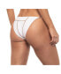 Фото #2 товара Women's Contrast Detail Reversible Tie Side Bikini Bottom