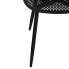 Фото #6 товара Krzesło skandynawskie plastikowe ażurowe ze stalowymi nogami do 150 kg 4 szt. czarne