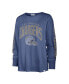 ფოტო #3 პროდუქტის Women's Powder Blue Distressed Los Angeles Chargers Tom Cat Lightweight Long Sleeve T-shirt