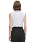 ფოტო #2 პროდუქტის Women's Mock-Neck Sleeveless Top