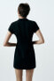 Фото #6 товара Платье облегающего кроя с хлястиками ZARA