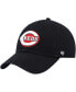 Men's Black Cincinnati Reds Clean Up Team Adjustable Hat