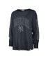 Women's Navy New York Yankees Statement Long Sleeve T-shirt Синий, S - фото #3