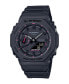 ფოტო #1 პროდუქტის Men's Two-Hand Quartz Analog Digital Black Resin Watch, 45.4mm, GA2100P-1A