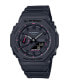 Men's Two-Hand Quartz Analog Digital Black Resin Watch, 45.4mm, GA2100P-1A