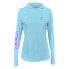 Фото #1 товара SCALES Tide Dye Flyer Womens Hooded Performance Shirt Hoodie