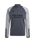 Фото #1 товара Men's Gray Orlando City SC 2023 On-Field AEROREADY Quarter-Zip Training Top