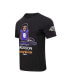 Фото #3 товара Men's Lamar Jackson Black Baltimore Ravens Player Avatar Graphic T-shirt
