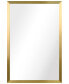 Фото #1 товара Contempo Brushed Stainless Steel Rectangular Wall Mirror, 20" x 30"