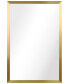 Contempo Brushed Stainless Steel Rectangular Wall Mirror, 20" x 30"