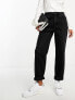 ASOS DESIGN Petite relaxed mom jeans in black