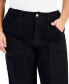 Фото #3 товара Trendy Plus Size Front Seam Straight-Leg Jeans
