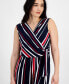 ფოტო #4 პროდუქტის Petite Striped Cropped Wide-Leg Jumpsuit