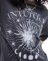 Фото #2 товара Pimkie moon and sun motif t-shirt in washed grey