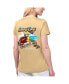 ფოტო #2 პროდუქტის Women's Gold New Orleans Saints Game Time V-Neck T-shirt