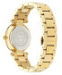 ფოტო #3 პროდუქტის Women's Swiss Gold Ion Plated Stainless Steel Bracelet Watch 35mm