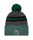 Men's Black, Green New York Jets 2023 Sideline Sport Cuffed Pom Knit Hat