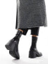 ASOS DESIGN Wide Fit Radiate mid-heel boots in black