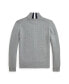 ფოტო #3 პროდუქტის Big Boys Cotton Full-Zip Sweater