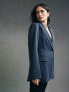 Фото #1 товара ASOS DESIGN cut out back blazer in charcoal