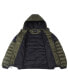 Men's Light Weight Quilted Hooded Puffer Jacket Coat