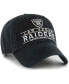 Фото #3 товара Men's Black Las Vegas Raiders Vernon Clean Up Adjustable Hat