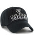 Men's Black Las Vegas Raiders Vernon Clean Up Adjustable Hat