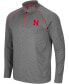 Men's Heathered Charcoal Nebraska Huskers Robert Raglan Quarter-Zip Jacket