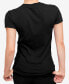 ფოტო #2 პროდუქტის Women's Sunflower Word Art V-neck T-shirt