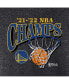 Men's Heathered Charcoal Golden State Warriors 2022 NBA Finals Champions Zone Hoops Tri-Blend T-shirt