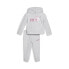 Puma TwoPiece Fleece Hoodie & Jogger Set Toddler Girls Grey Casual Tops 85969101