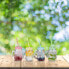 Фото #4 товара Бокалы летние с крышкой и соломкой, набор из 4 штук Relaxdays Summer Jar 500 мл