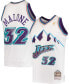 Фото #2 товара Men's Karl Malone White Utah Jazz Hardwood Classics 1996-97 Swingman Jersey