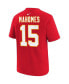 ფოტო #3 პროდუქტის Little Boys and Girls Patrick Mahomes Red Kansas City Chiefs Player Name and Number T-shirt