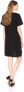 LAmade 173234 Womens Mia Short Sleeve Cotton T-Shirt Dress Black Size Small