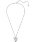 Фото #2 товара Swarovski silver-Tone Disney Minnie Mouse Crystal Pendant Necklace, 16-1/2" + 3" extender