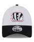 Фото #4 товара Men's White/Black Cincinnati Bengals 2024 NFL Training Camp 9FORTY Adjustable Hat