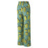 Фото #2 товара Puma Uptown Graphic Wide Leg Pants Womens Green Casual Athletic Bottoms 53801677