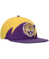 ფოტო #4 პროდუქტის Men's Purple, Gold Lsu Tigers Sharktooth Snapback Hat