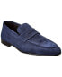 M By Bruno Magli Lauro Suede Loafer Men's Navy 10.5