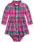 Baby Girls Cotton Plaid Twill Dress